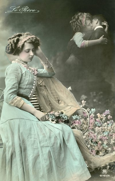 Woman Dreaming of a Kiss by French Photographer